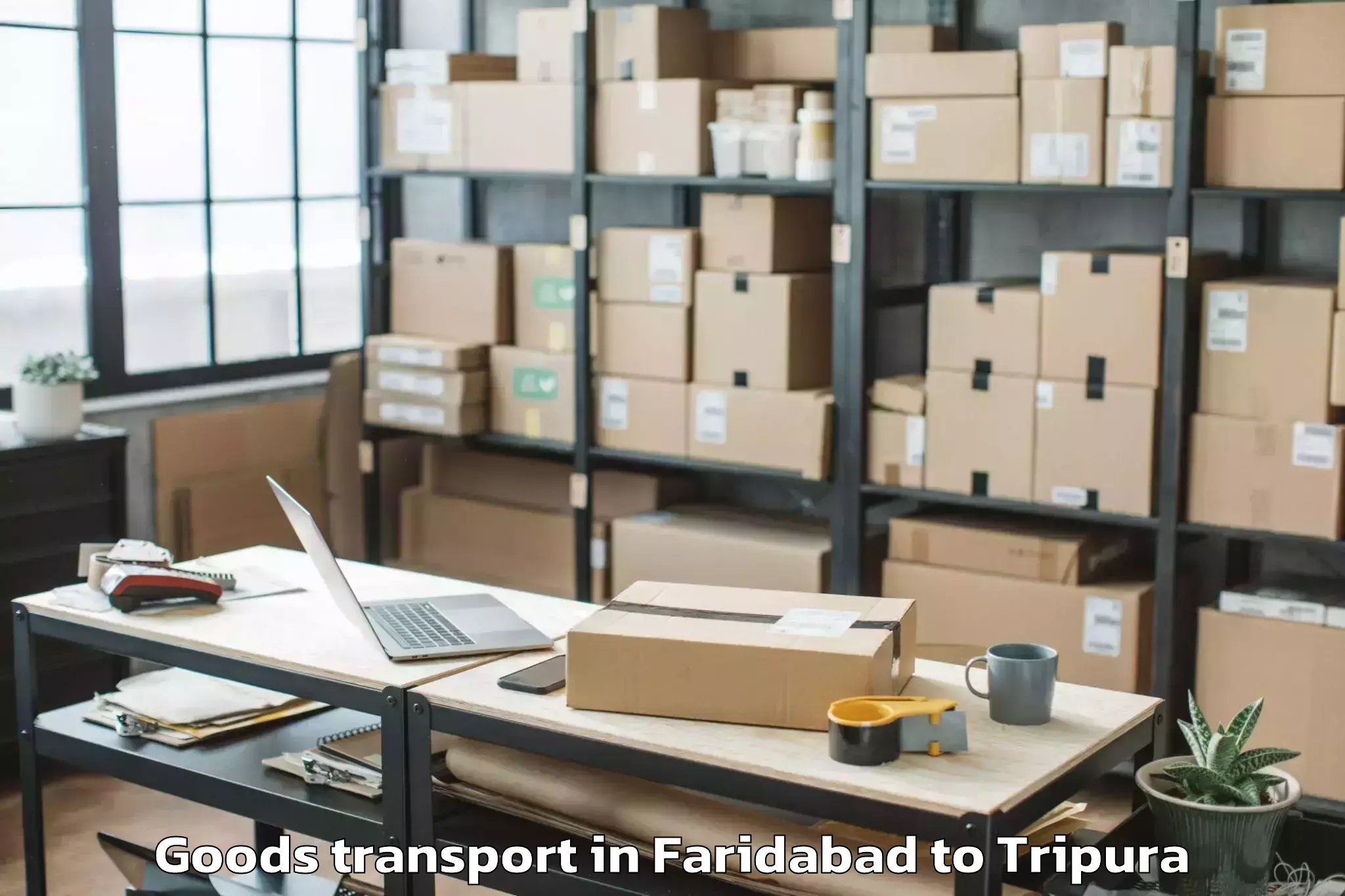 Efficient Faridabad to Udaipur Tripura Goods Transport